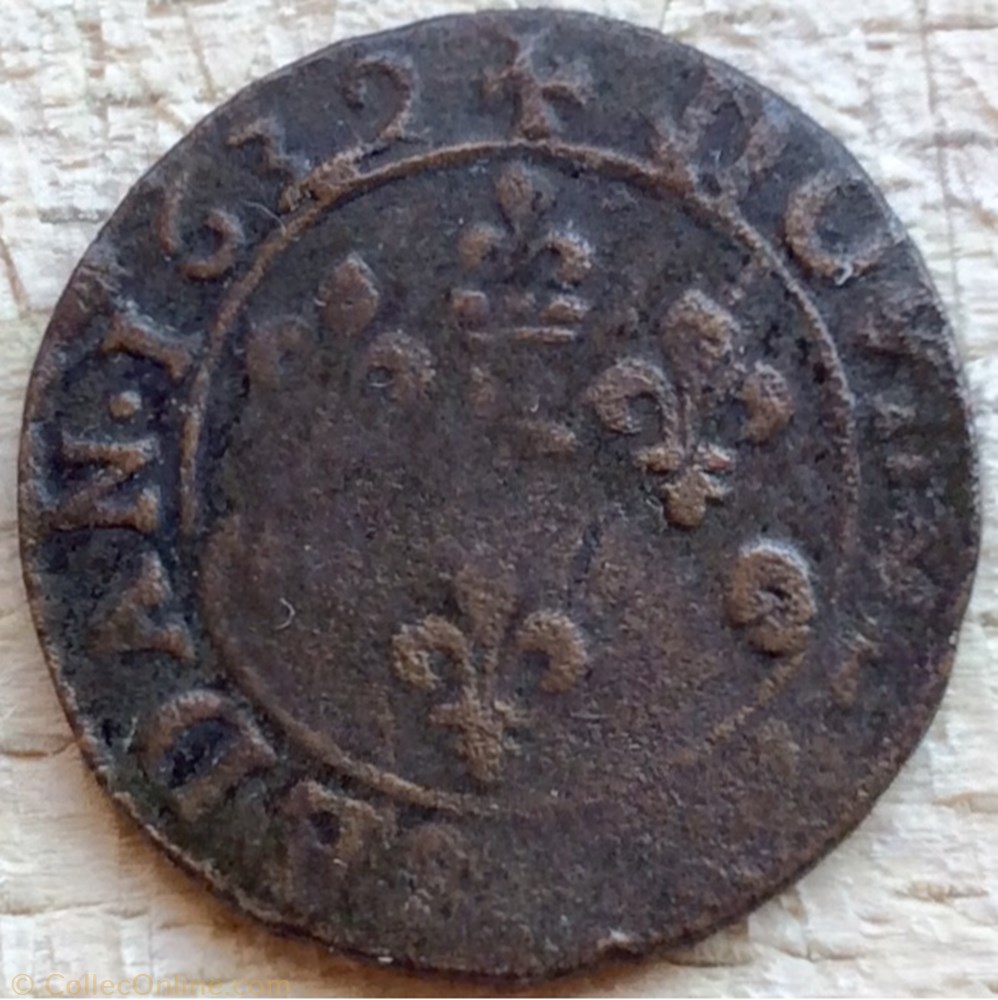 Double de Sedan Frédéric Maurice de la tour 1639 monnaie france feodale double de sedan frederic maurice de la tour 1639
