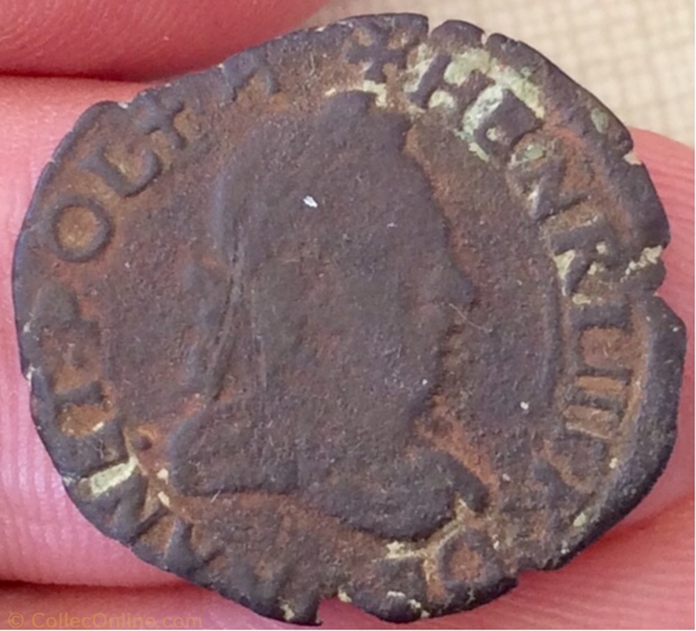 monnaie france a royale double tournois henri iii 1587 p dijon