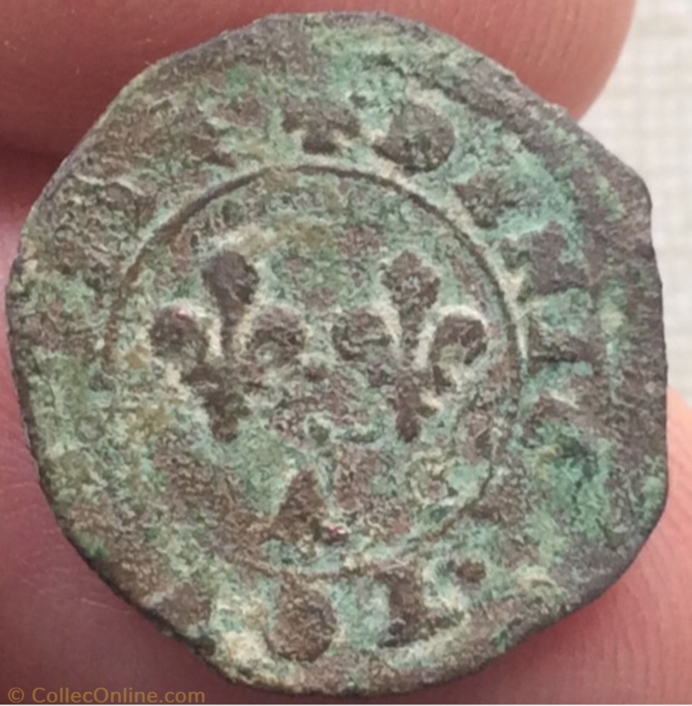 Denier tournois Henri III sd A Paris monnaie france royale denier tournois henri iii sd a paris
