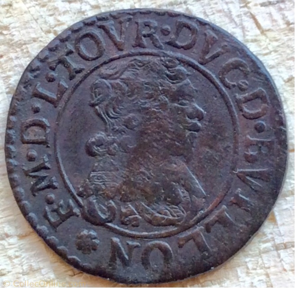 Double de Sedan Frédéric Maurice de la tour 1636 monnaie france feodale double de sedan frederic maurice de la tour 1636
