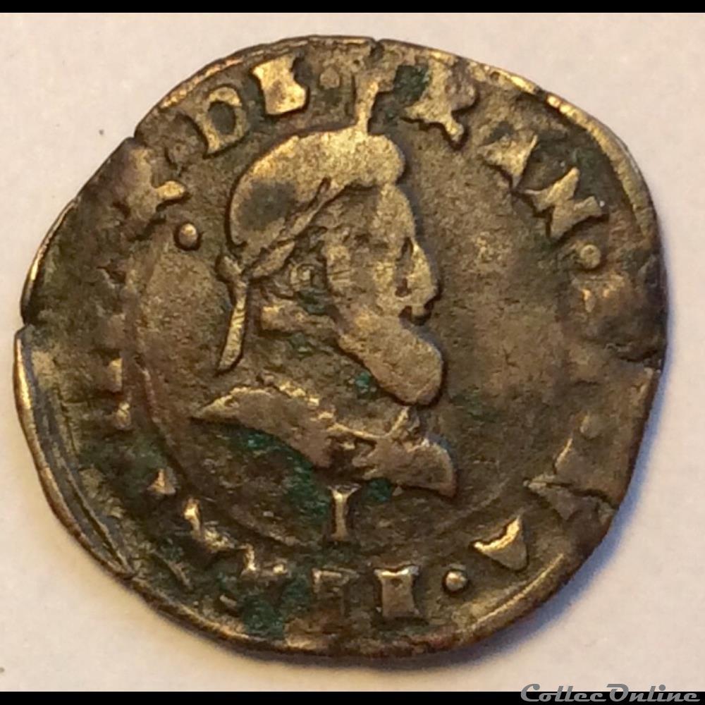 monnaie france royale double tournois 1594 i limoges henri iiii cgkl 198