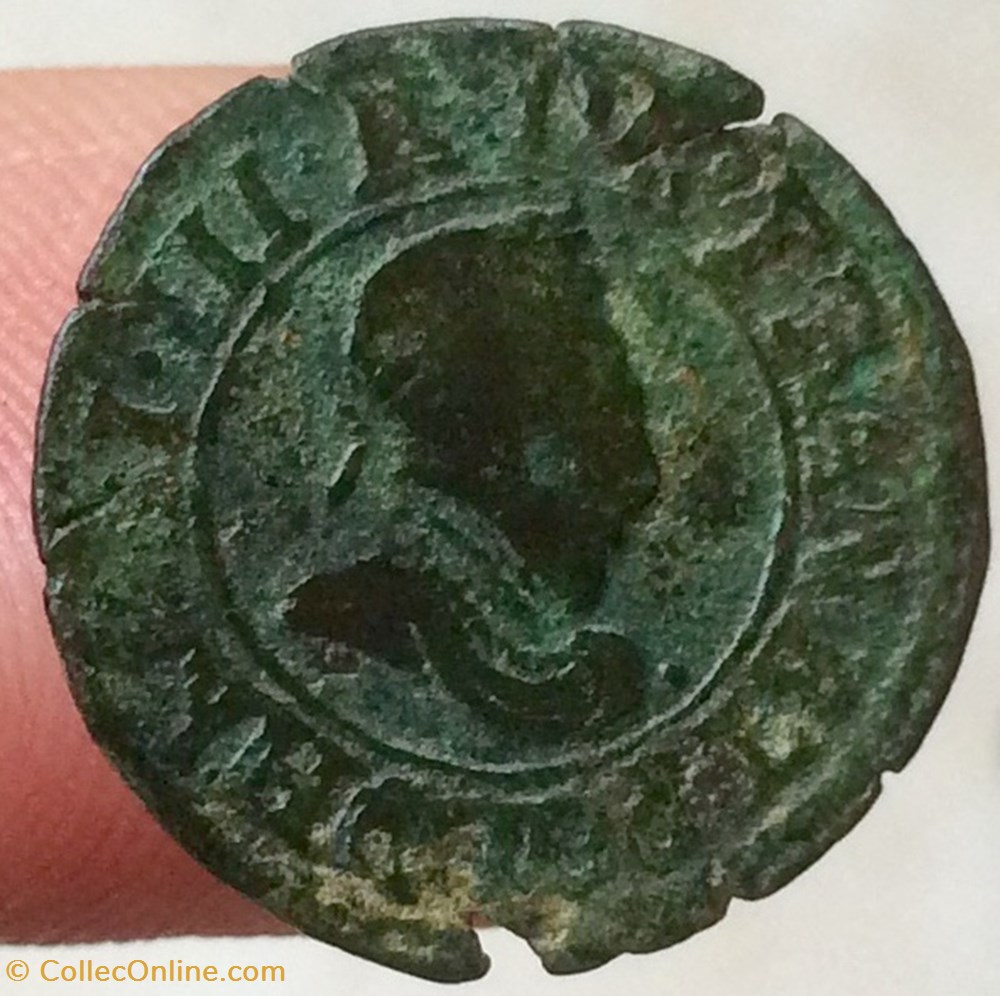 monnaie france a royale denier tournois henri iii 1586 c st lo
