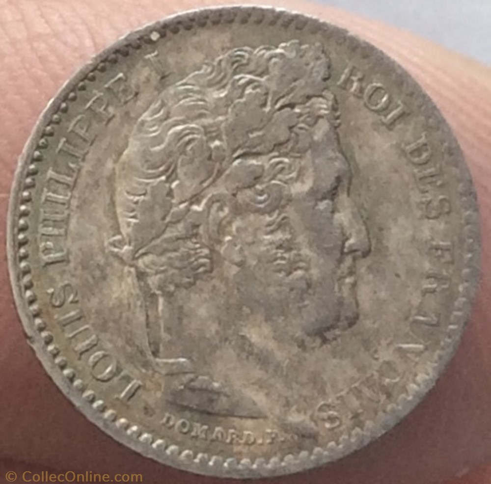 25 cent Louis-Philippe 1er 1845 B Rouen monnaie france a moderne 25 cent louis philippe 1er 1845 b rouen