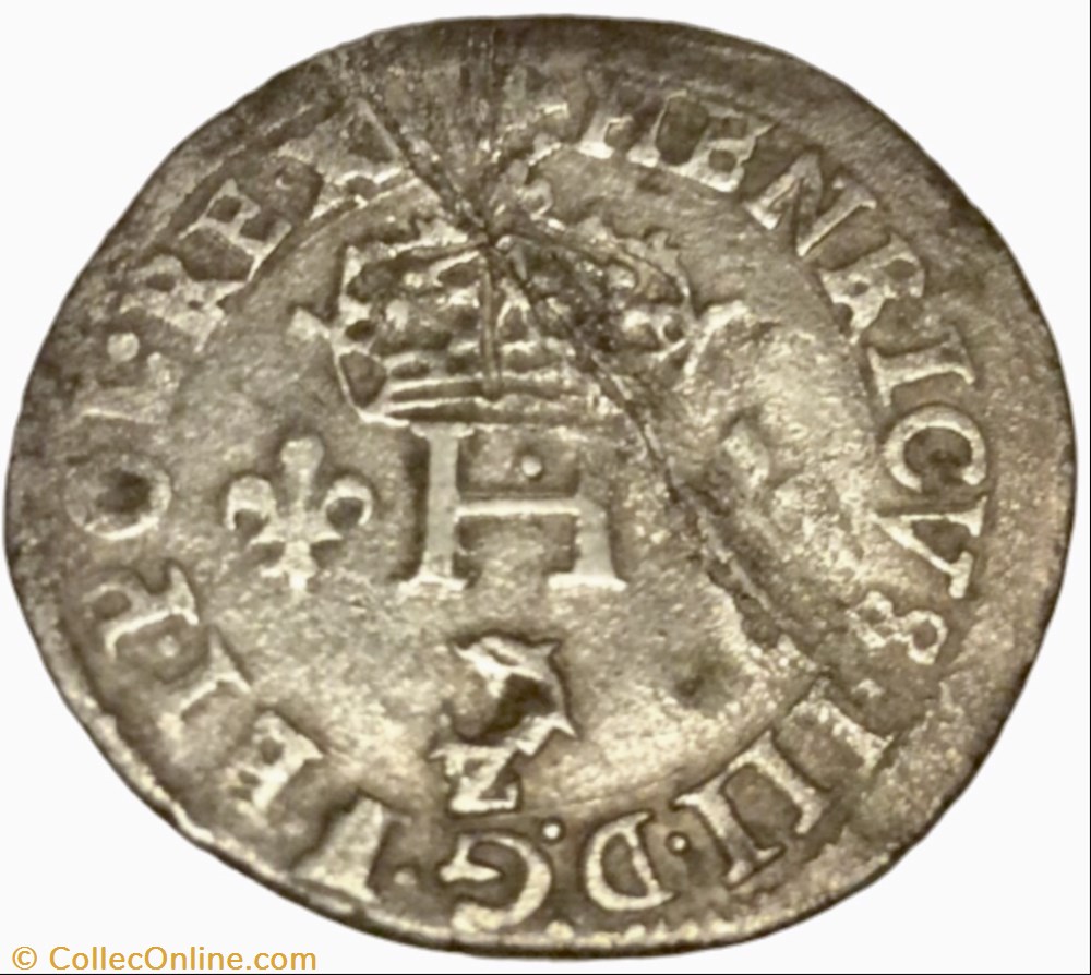 Sols parisis du Dauphiné Henri III 1584 Z Grenoble monnaie france royale sols parisis du dauphine henri iii 1584 z grenoble