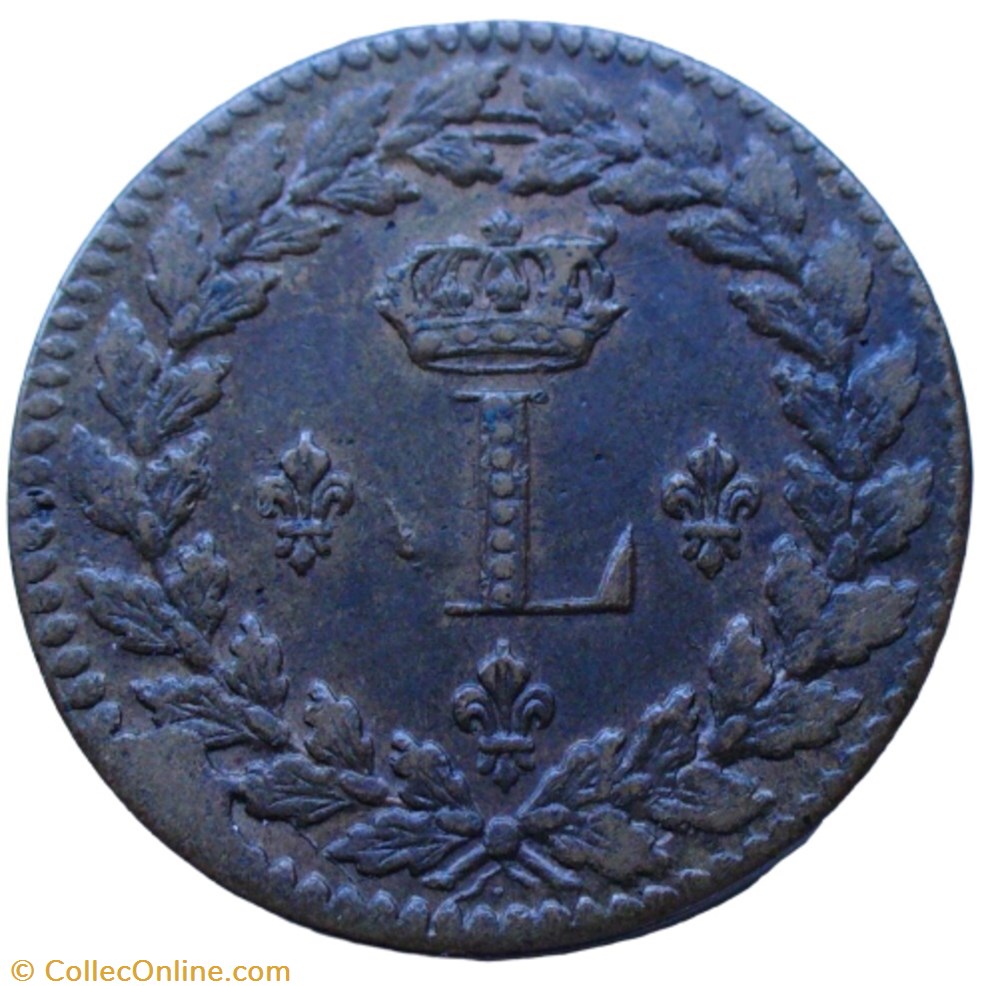 Un décime Louis XVIII 1815 BB Strasbourg monnaie france moderne un decime louis xviii 1815 bb strasbourg