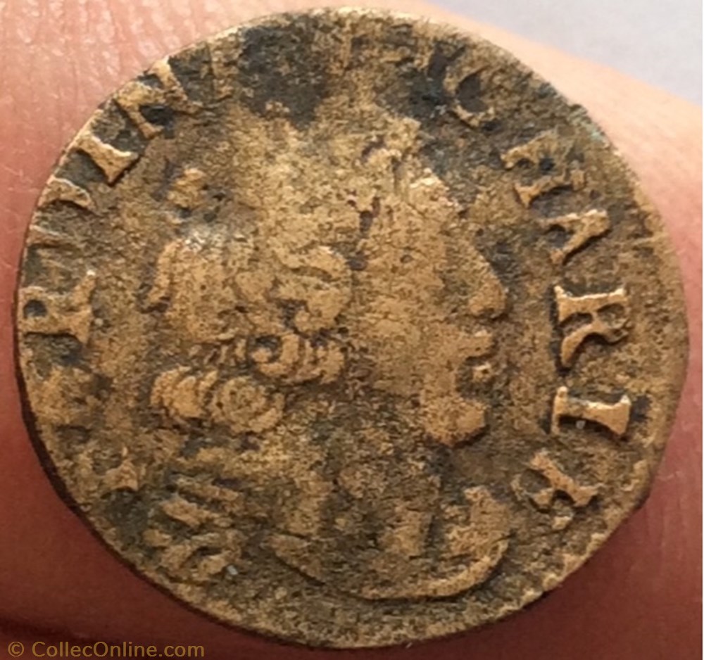 Denier de Cugnon nd type 7 Charles monnaie france feodale denier de cugnon nd type 7 charles