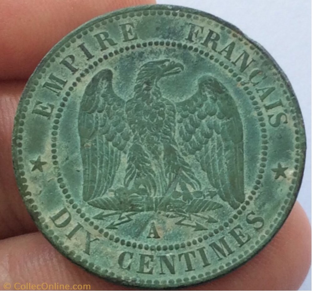 10 centimes Napoléon III 1857 A tête nue Paris monnaie france moderne 10 centimes napoleon iii 1857 a tete nue paris