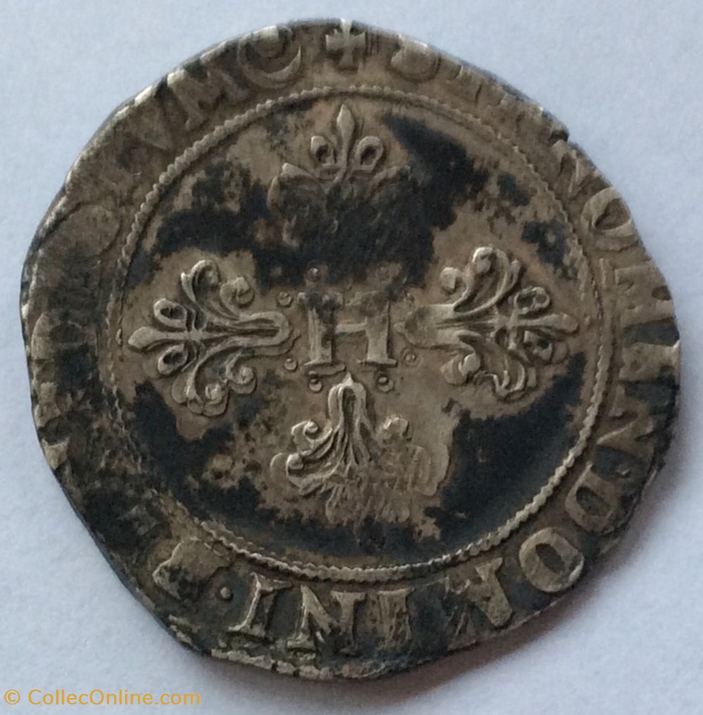 monnaies europe medievale france royales franc au col plat henri iii 1578 f angers