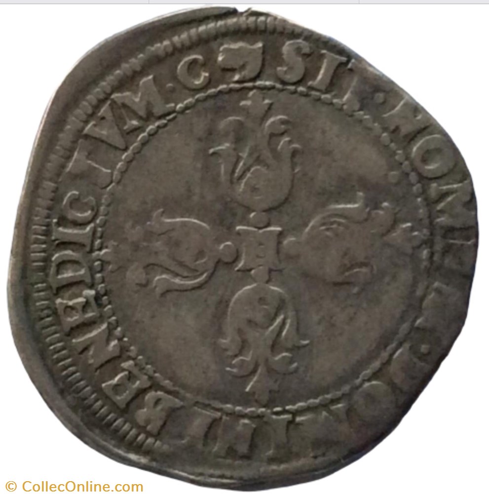 Quart de franc Henri IIII 1598 M Toulouse monnaie france royale quart de franc henri iiii 1598 m toulouse