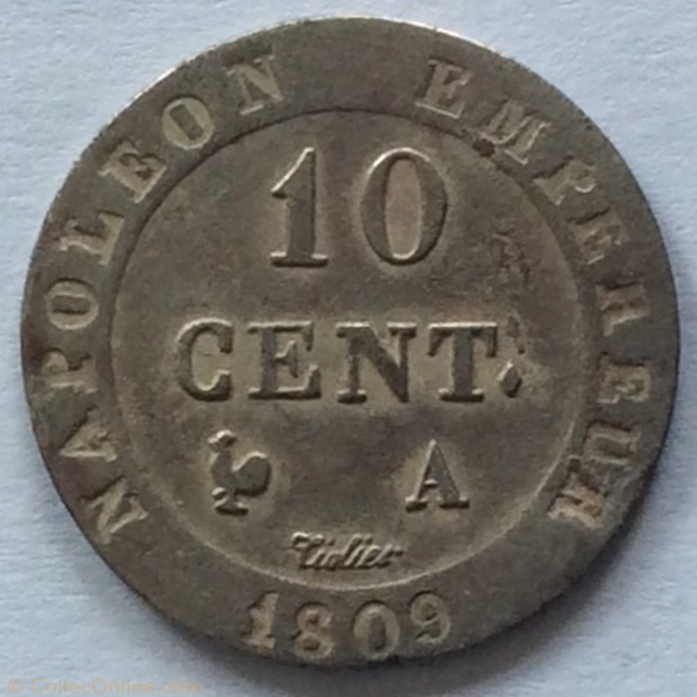 10 cent Napoléon 1er 1809 A Paris monnaie france moderne 10 cent napoleon 1er 1809 a paris