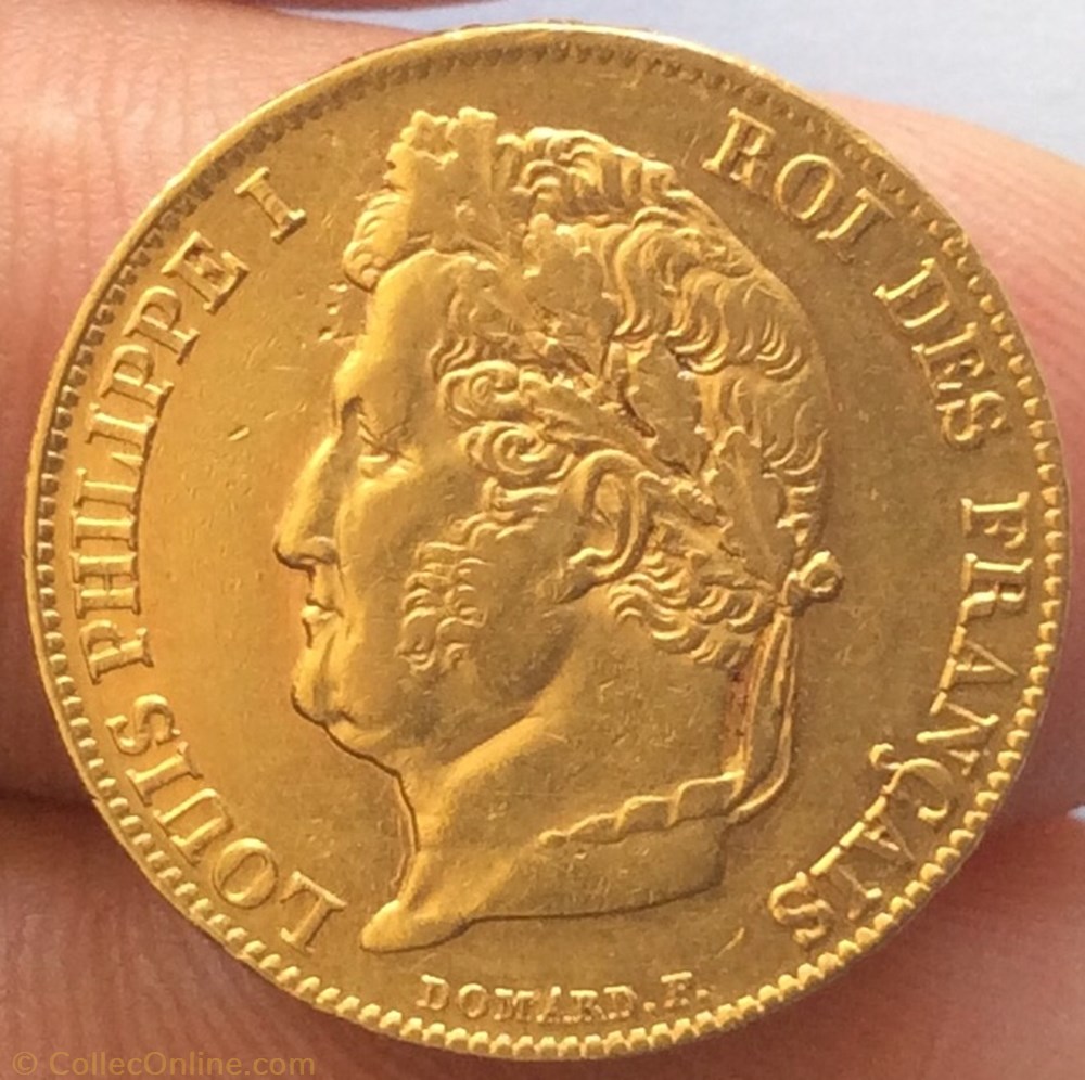 20 francs or Louis-Philippe 1840 A Paris monnaie france moderne 20 francs or louis philippe 1840 a paris