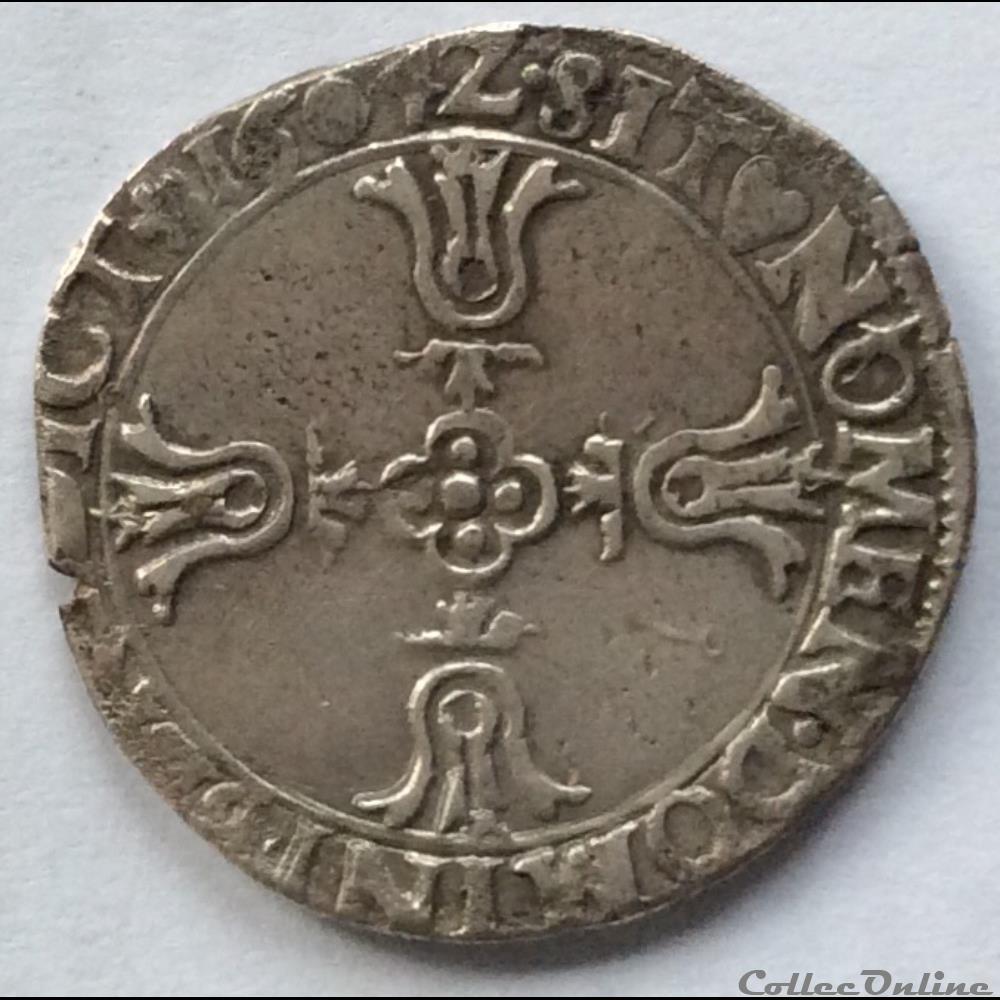 Quart d'écu du dauphiné 1604 Grenoble monnaie france royale quart ecu du dauphine 1604 grenoble