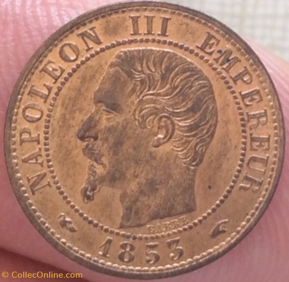 Un centime Napoléon III 1853 A monnaie france moderne un centime napoleon iii 1853 a