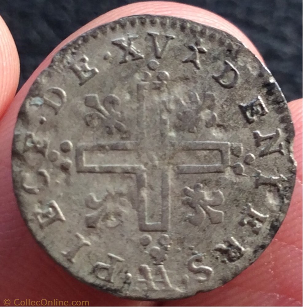 monnaie france royale piece de xv deniers louis xiv 1712 aa metz