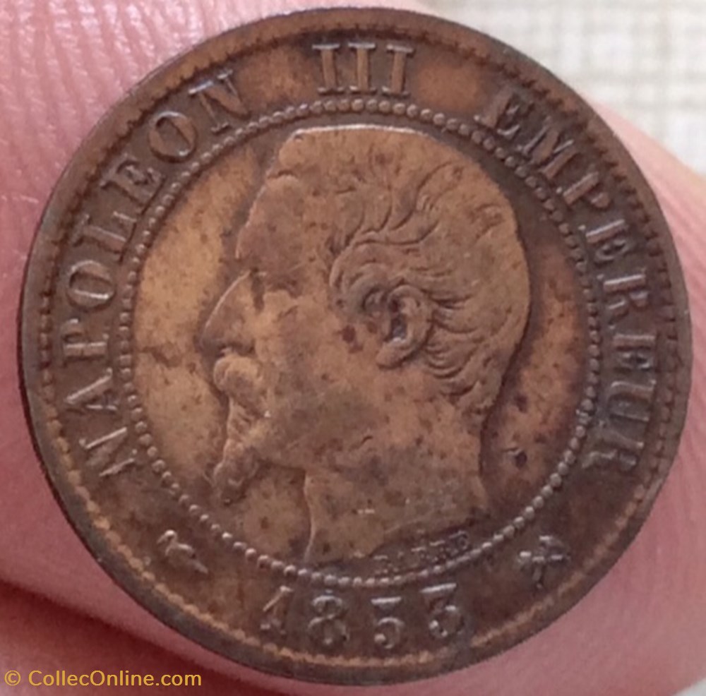 monnaie france moderne un centime napoleon iii 1853 b rouen