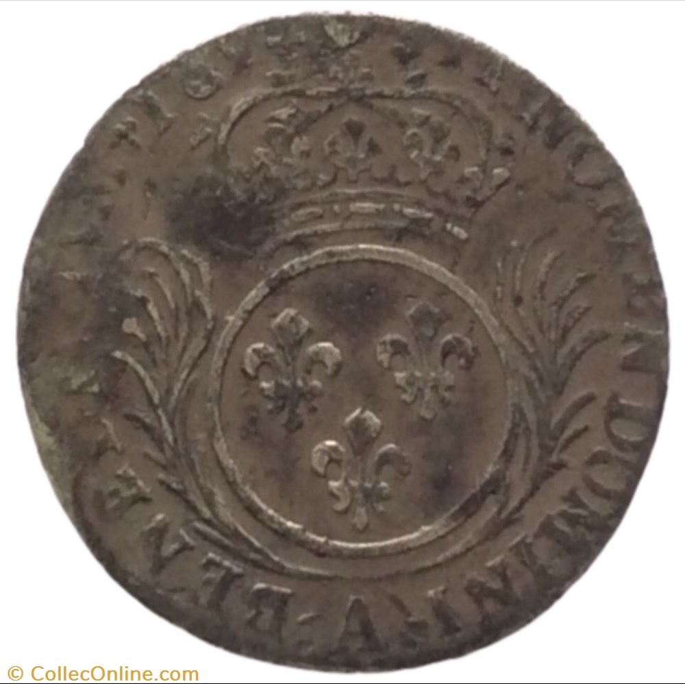 Douzième d’écu aux palmes Louis XIV 1694 A Paris monnaie france royale douzieme d ecu aux palmes louis xiv 1694 a paris