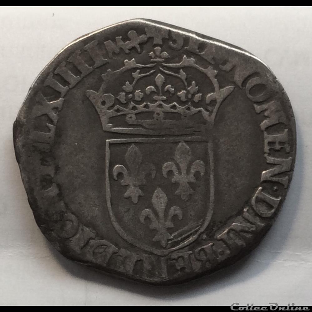 Teston de Charles VIIII Lyon MDLXIIII (1564) monnaie france royale teston de charles viiii lyon mdlxiiii 1564
