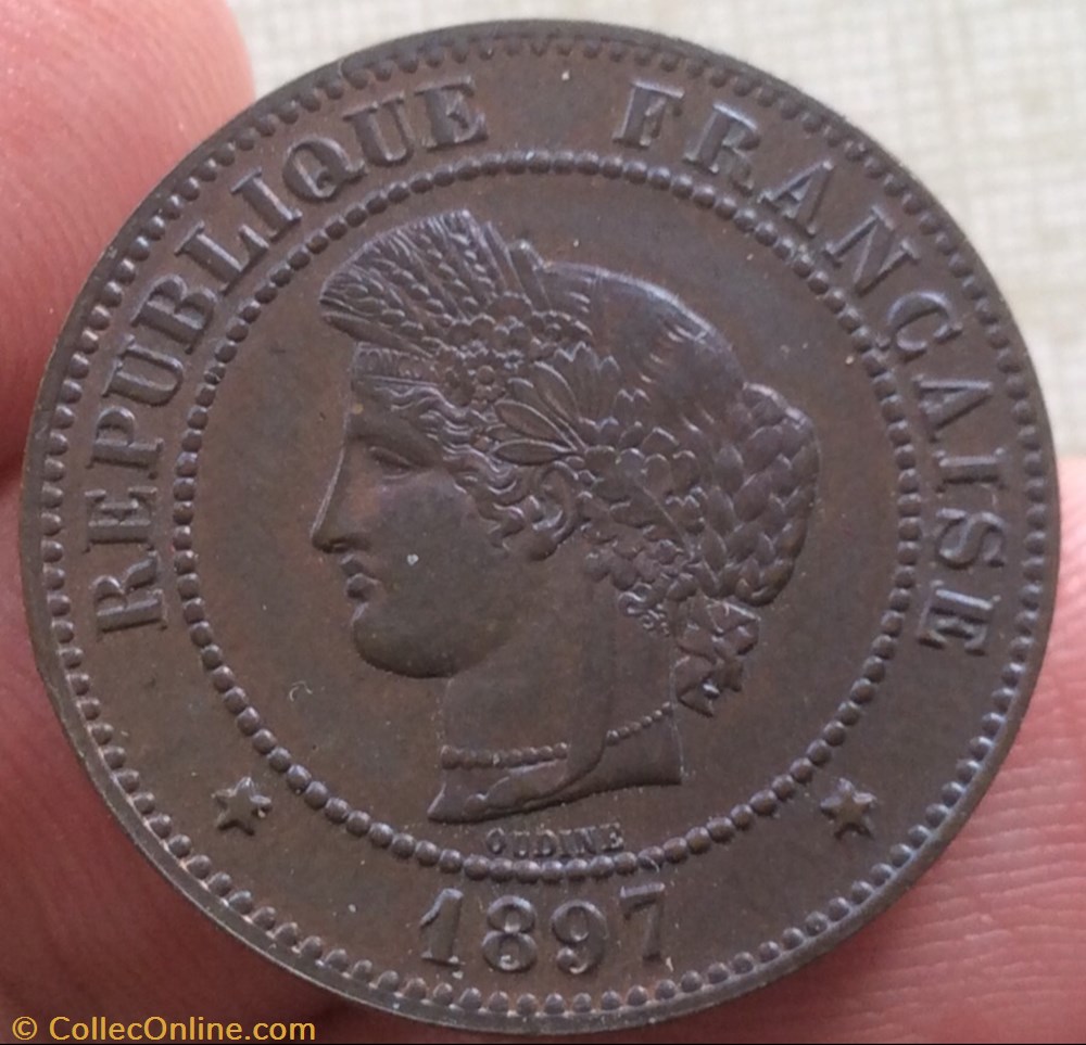 5 centimes Cérès 1897 A Paris monnaie france moderne 5 centimes ceres 1897 a paris