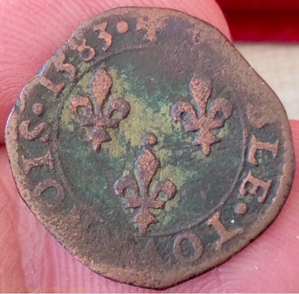 monnaie france a royale double tournois henri iii 1583 e tours
