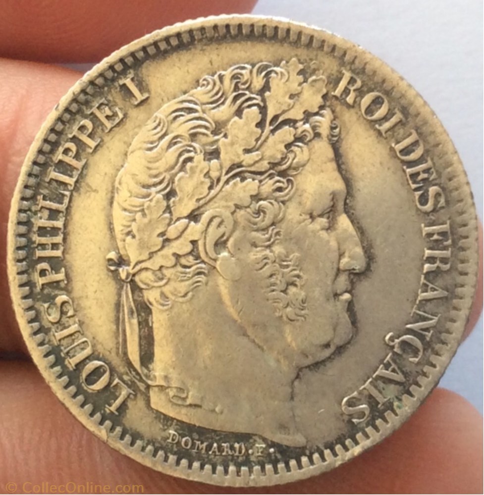 2 francs Louis-Philippe 1833 W Lille monnaie france moderne 2 francs louis philippe 1833 w lille