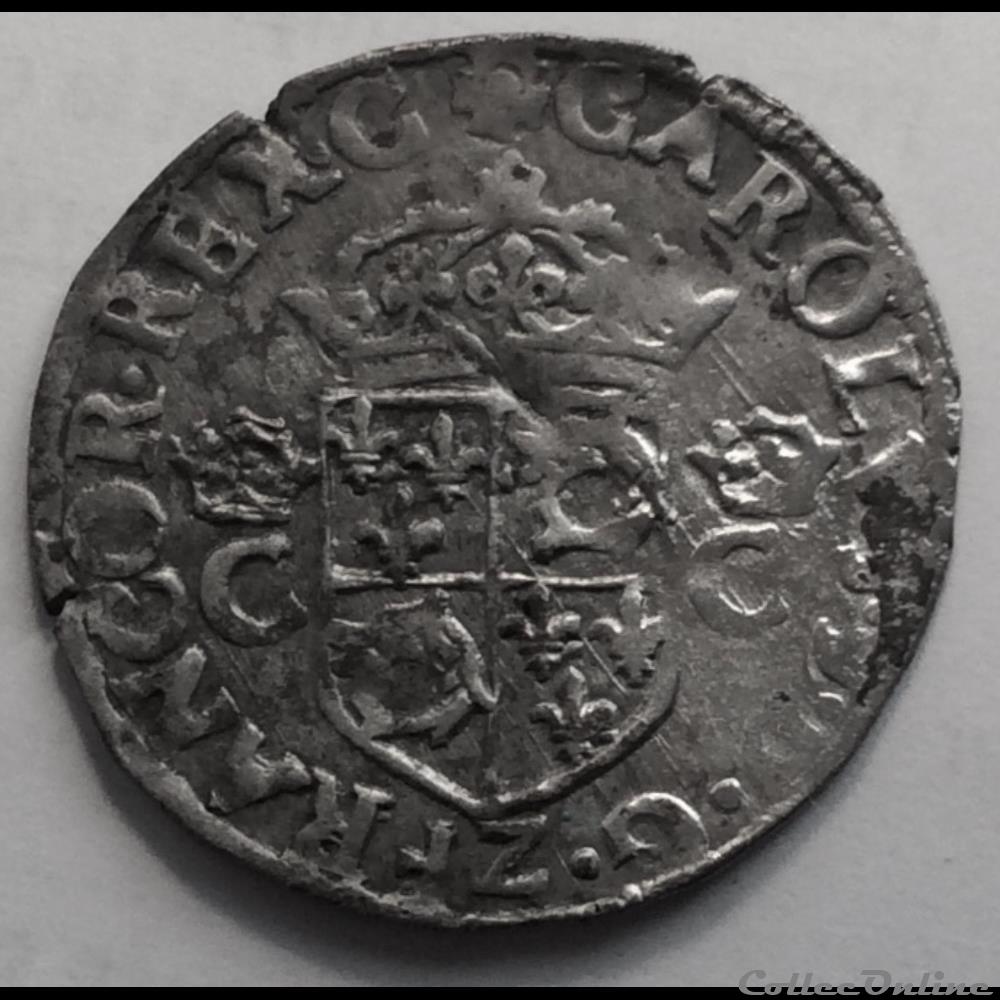 Douzain du Dauphiné Henri III au nom de Charles 9 Grenoble 1575 Z monnaie france royale douzain du dauphine henri iii au nom de charles 9 grenoble 1575 z