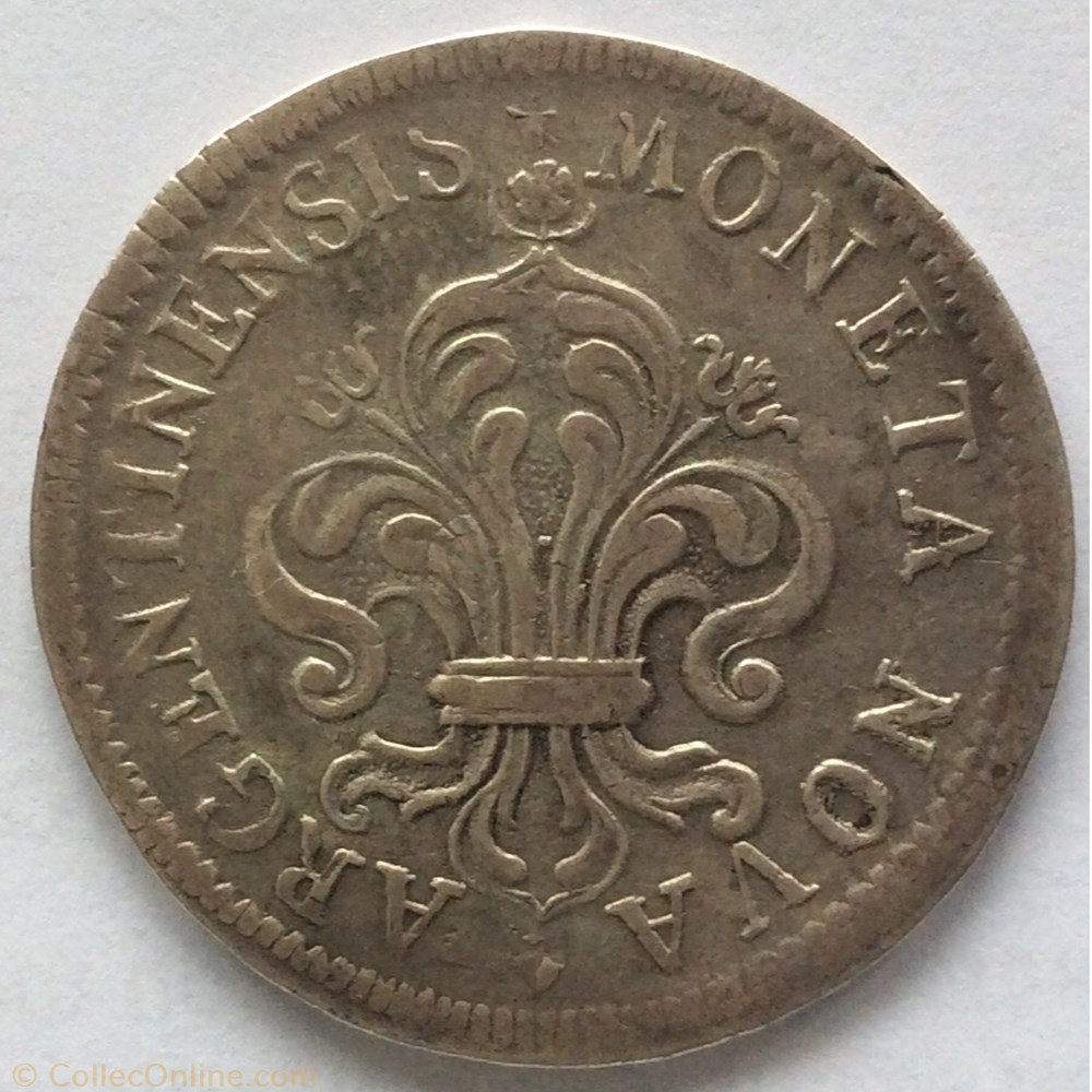 monnaie france royale 34 sols de strasbourg aux palmes louis xiv 1695 bb
