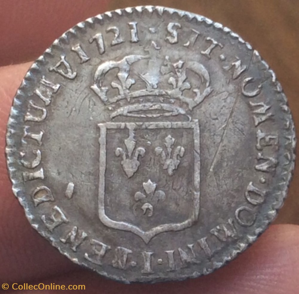monnaie royale douzieme d ecu de france louis xv 1721 i limoges