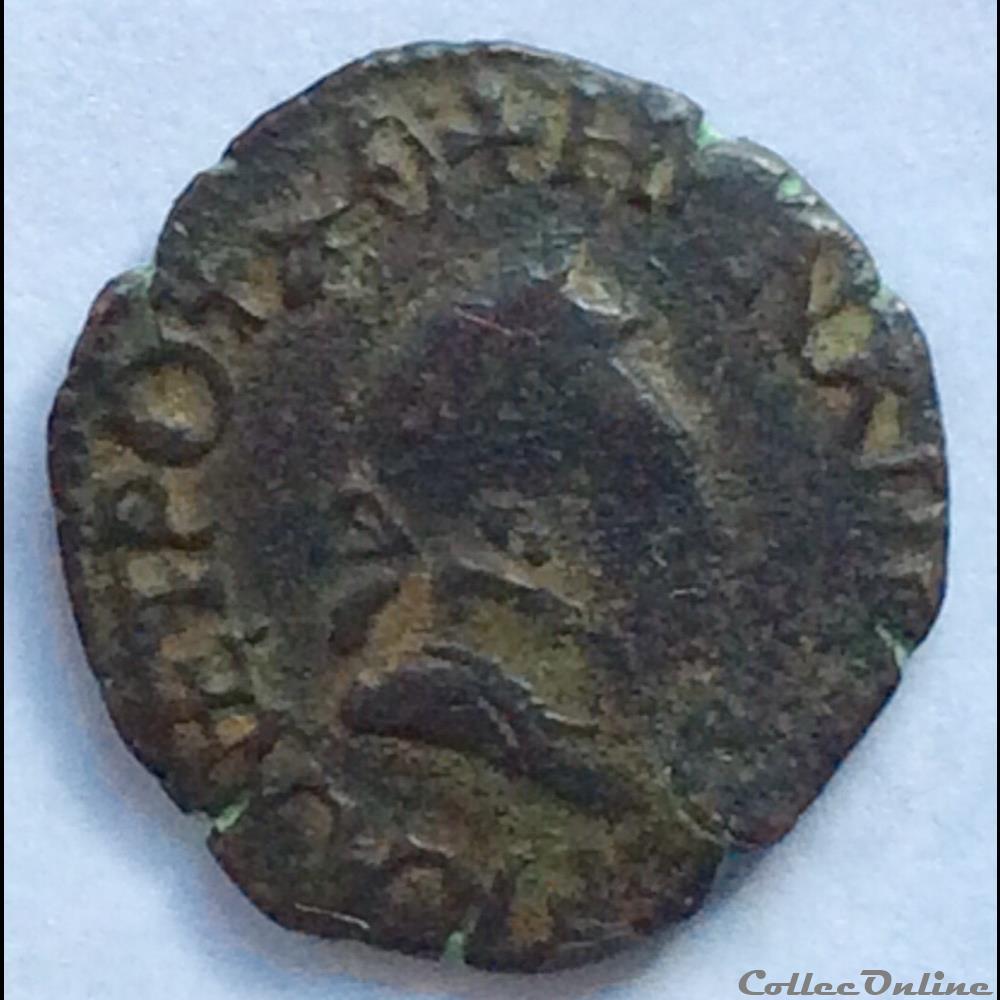 monnaie france royale denier tournois de henri iii 1584 p dijon
