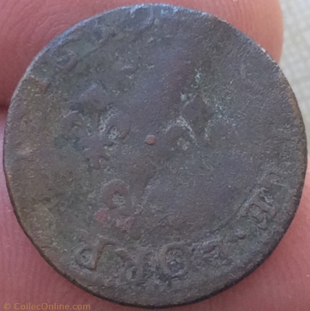 Double lorrain Louis XIII 1639 Stenay monnaie france royale double lorrain louis xiii 1639 stenay