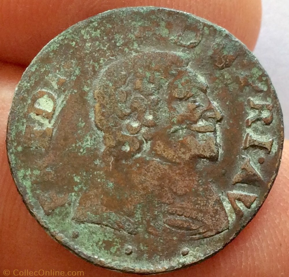 Double tournois Frédéric Henri de Nassau 1641 type 5 monnaie france feodale double tournois frederic henri de nassau 1641 type 5