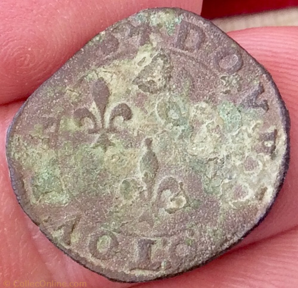monnaie france a royale double tournois henri iii sd y bourges