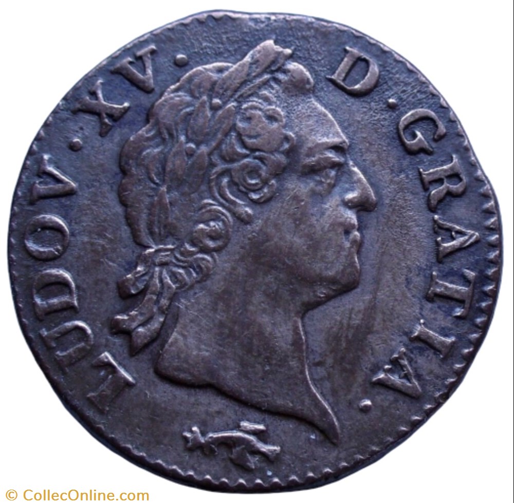 monnaie france royale sol a la vieille tete louis xv 1771 cc besancon
