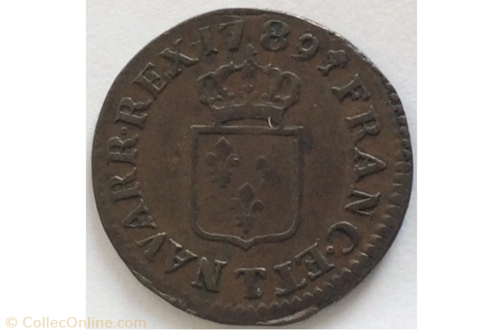 monnaie france royale liard de louis xvi 1789 t nantes