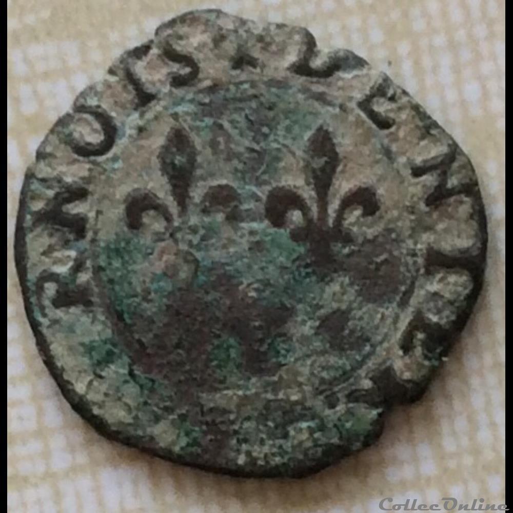 monnaie france royale denier tournois henri iii sans date y bourges