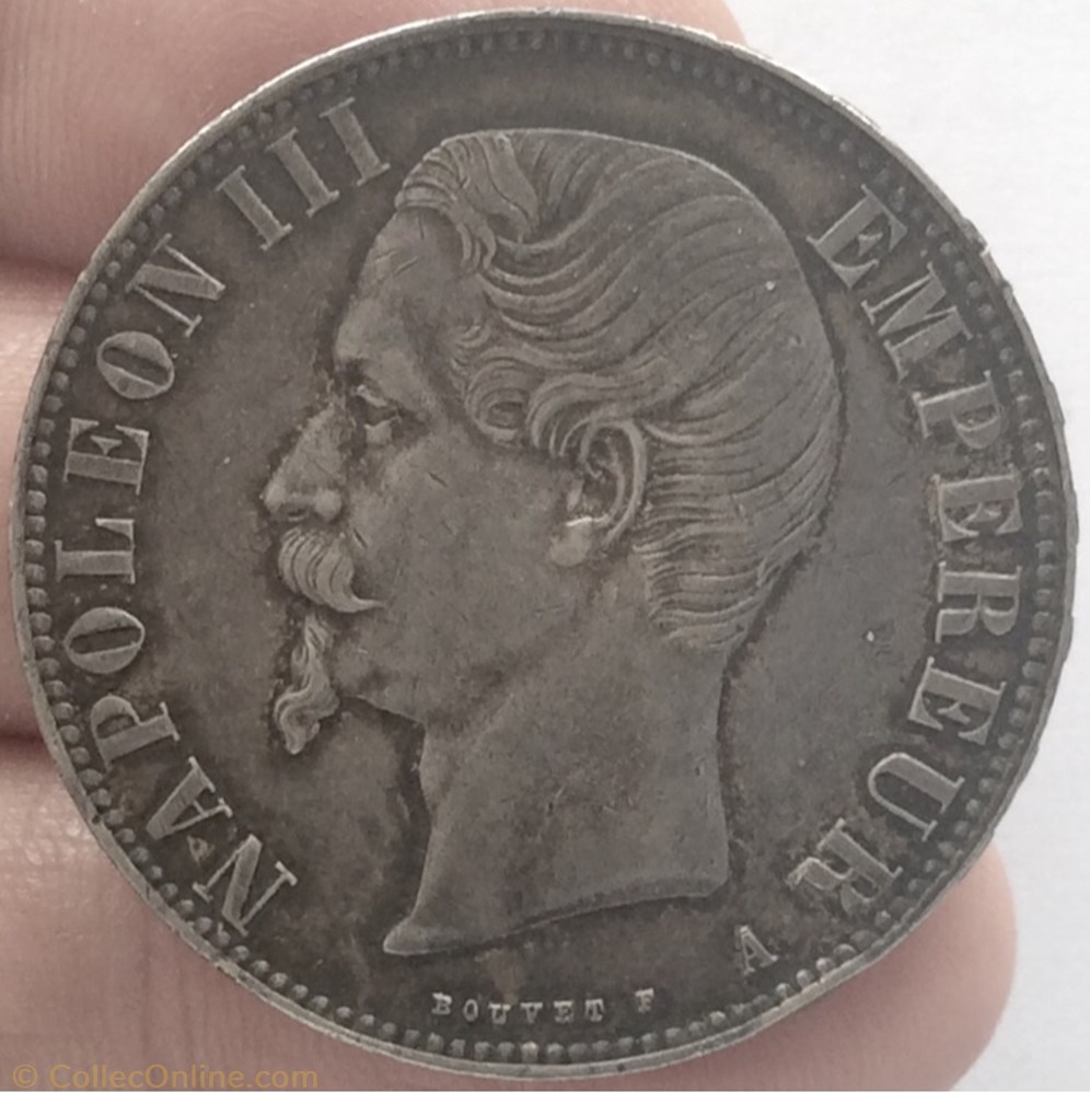 5 francs Napoléon III 1856 A tête nue Paris monnaie france moderne 5 francs napoleon iii 1856 a tete nue paris