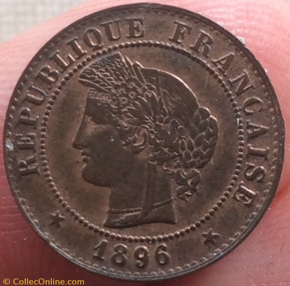 1 centime Cérès 1896 A Paris monnaie france moderne 1 centime ceres 1896 a paris