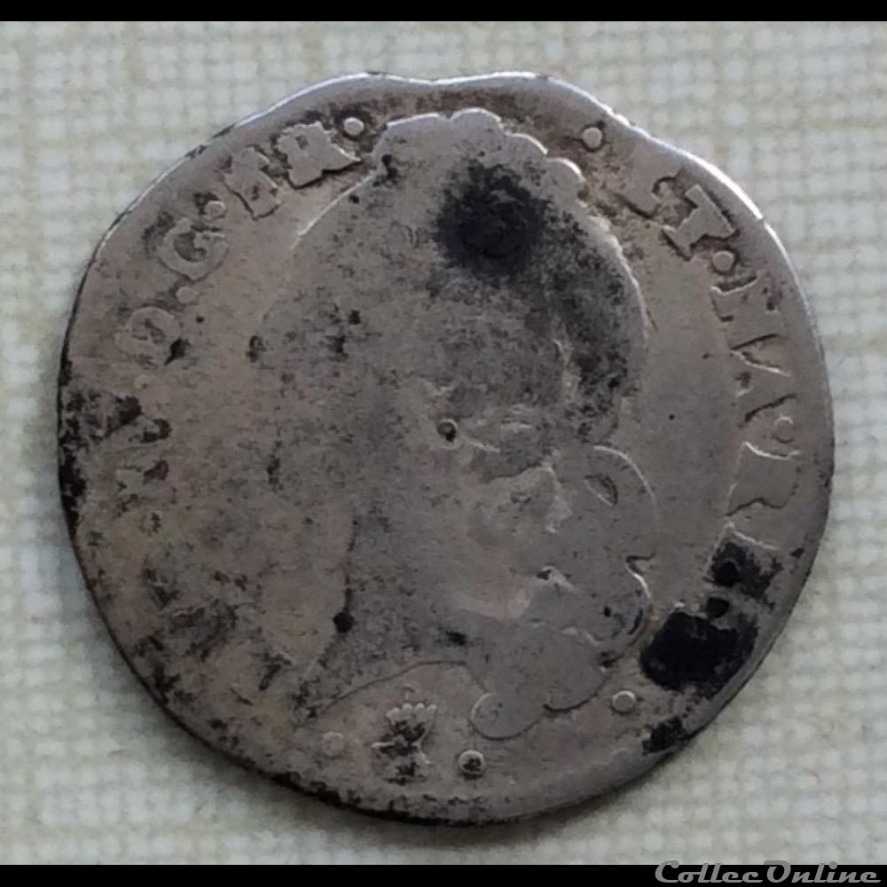 Dixième d’écu au bandeau du Béarn Louis XV 1766 vachette Pau monnaie france royale dixieme d ecu au bandeau du bearn louis xv 1766 vachette pau