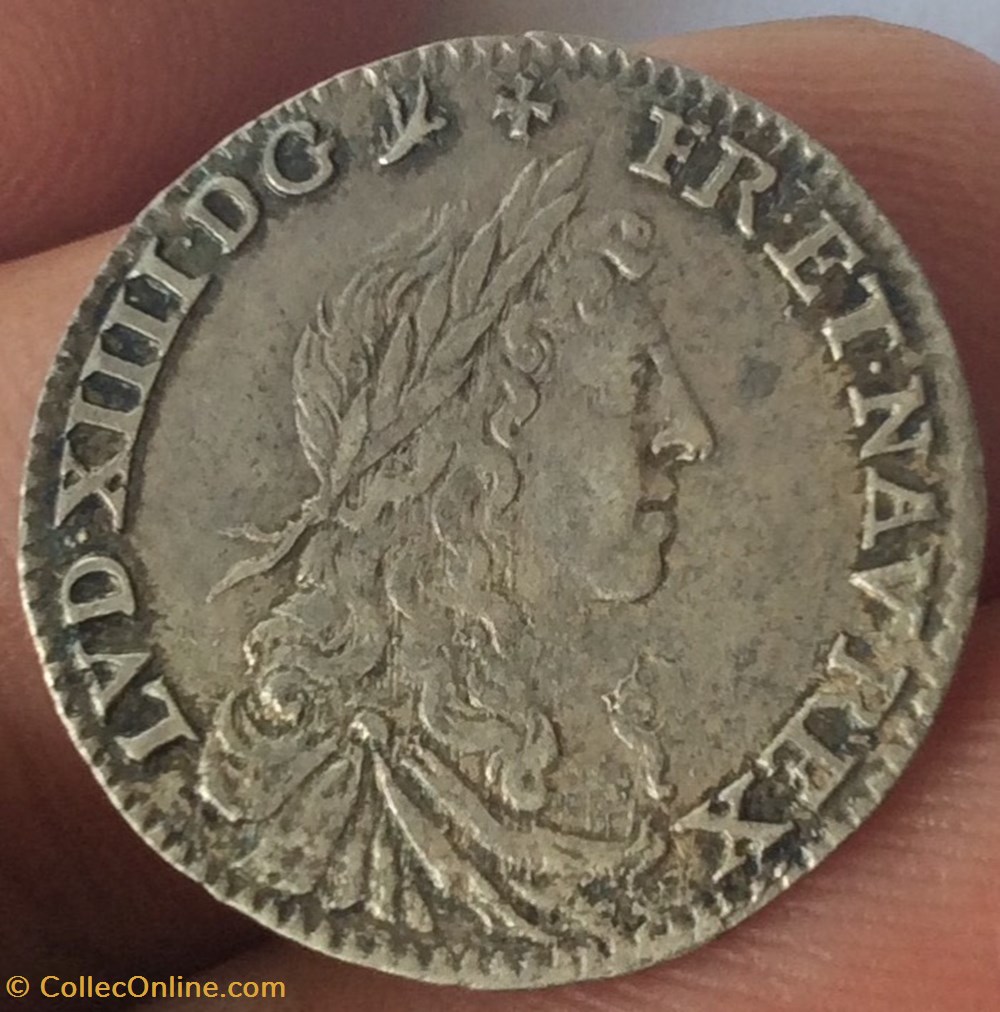 Douzième d’écu du Dauphiné 1660 Z monnaies europe medievale france royales douzieme d ecu du dauphine 1660 z