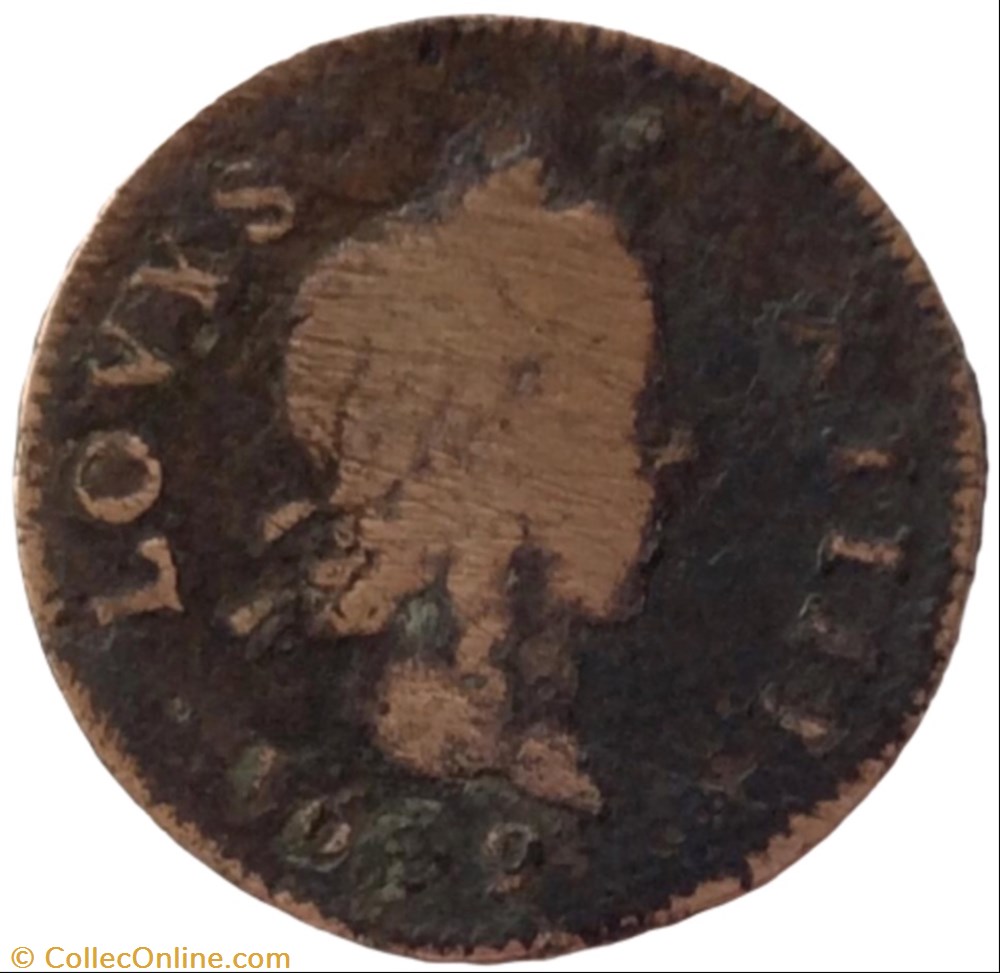 Essai du 3 deniers Louis XIV 1649 monnaie france royale essai du 3 deniers louis xiv 1649