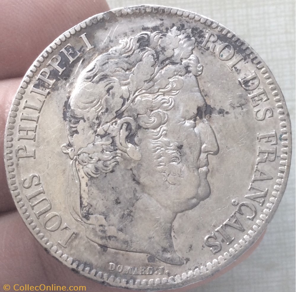 5 francs tête laurée Louis-Philippe I 1834 W Lille monnaie france moderne 5 francs tete lauree louis philippe i 1834 w lille