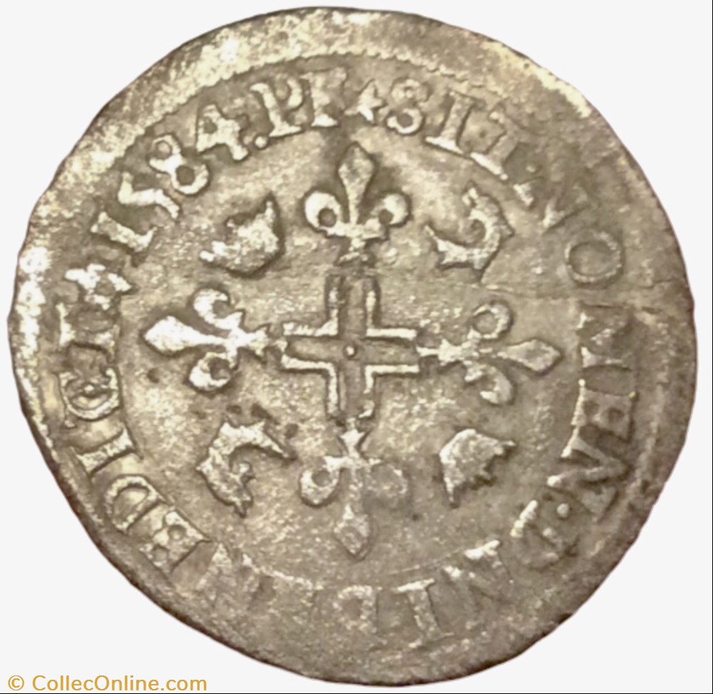 Sols parisis du Dauphiné Henri III 1584 Z Grenoble monnaie france royale sols parisis du dauphine henri iii 1584 z grenoble