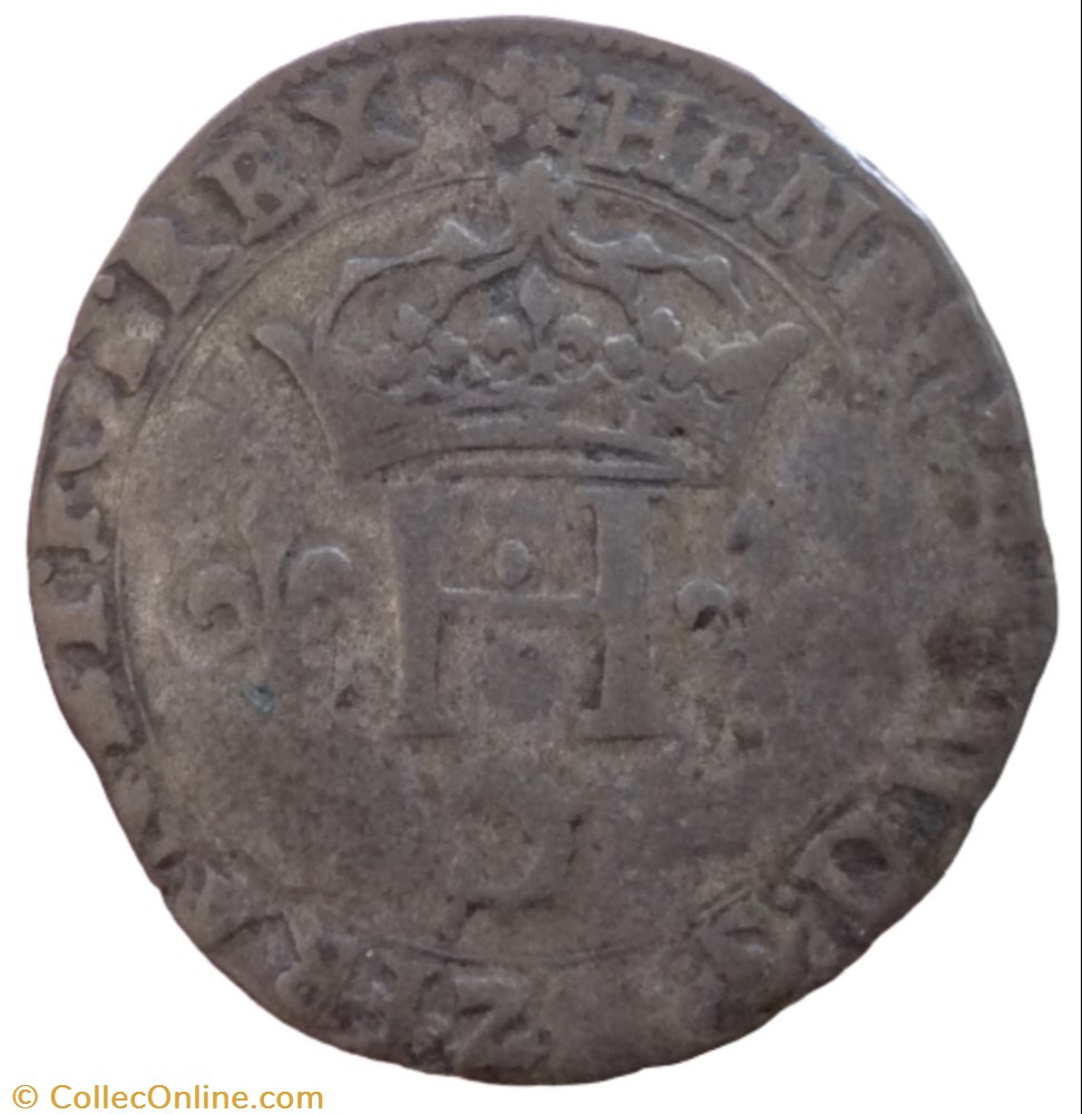 Double sol parisis du Dauphiné Henri III 1580 Z Grenoble monnaie france royale double sol parisis du dauphine henri iii 1580 z grenoble