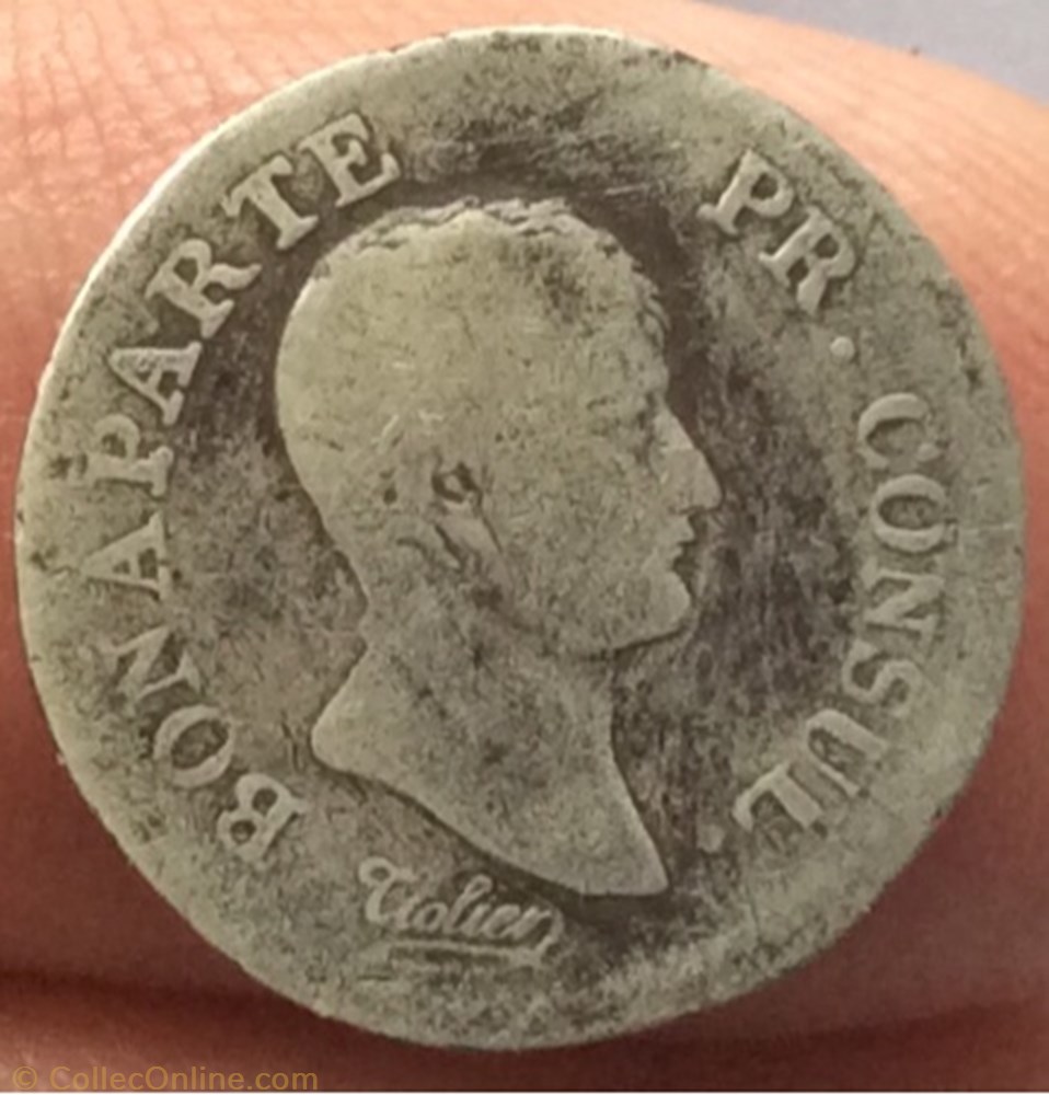 Quart de Franc Bonaparte An 12 A Paris monnaie france moderne quart de franc bonaparte an 12 a paris
