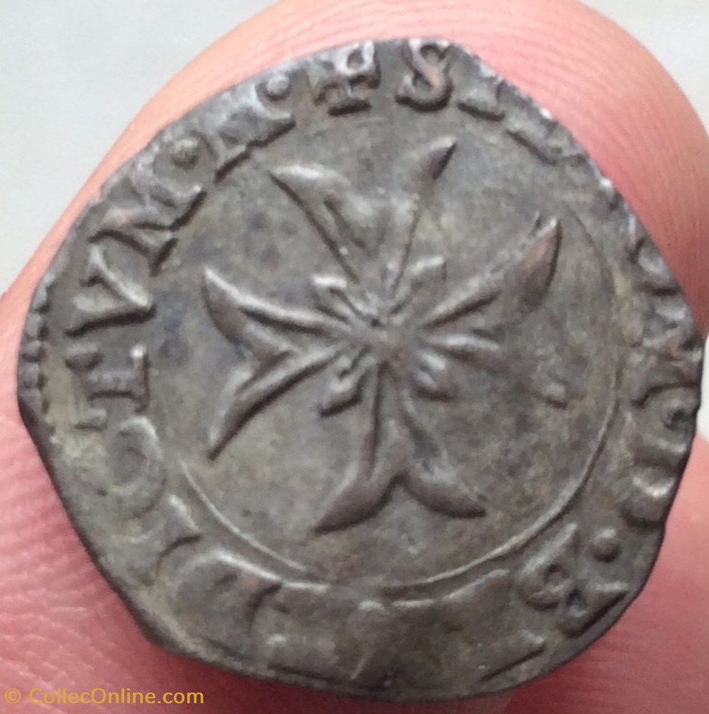 monnaie france royale liard a la croix du saint esprit henri iii la ligue 1593 m martigues