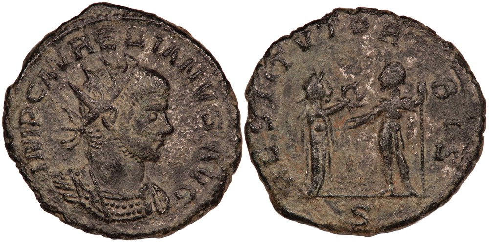 Aurelian Cyzicus RESTITVT ORBIS 2 coins ancient to romans imperial and republican aurelian cyzicus restitvt orbis 2