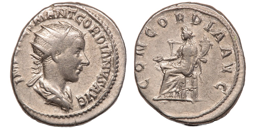 Gordian III - CONCORDIA AVG coins ancient to gordian iii concordia avg