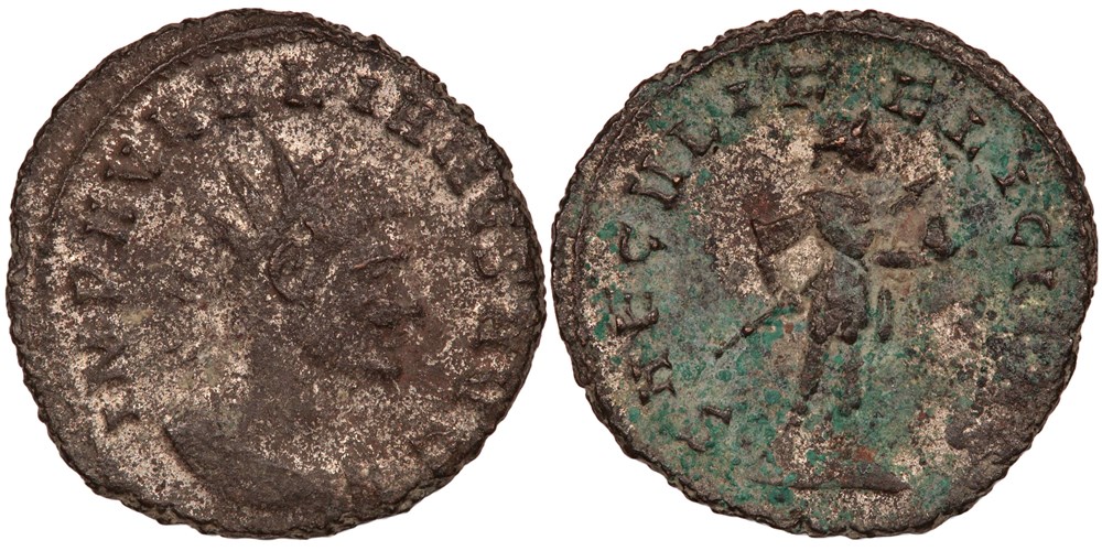 Aurelian Cyzicus SAECVLI FELICITAS 2 coins ancient to romans imperial and republican aurelian cyzicus saecvli felicitas 2