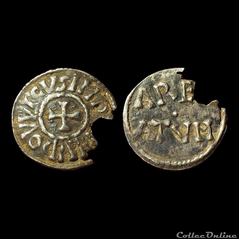 Obole pour Arles monnaie france carolingienne obole pour arles