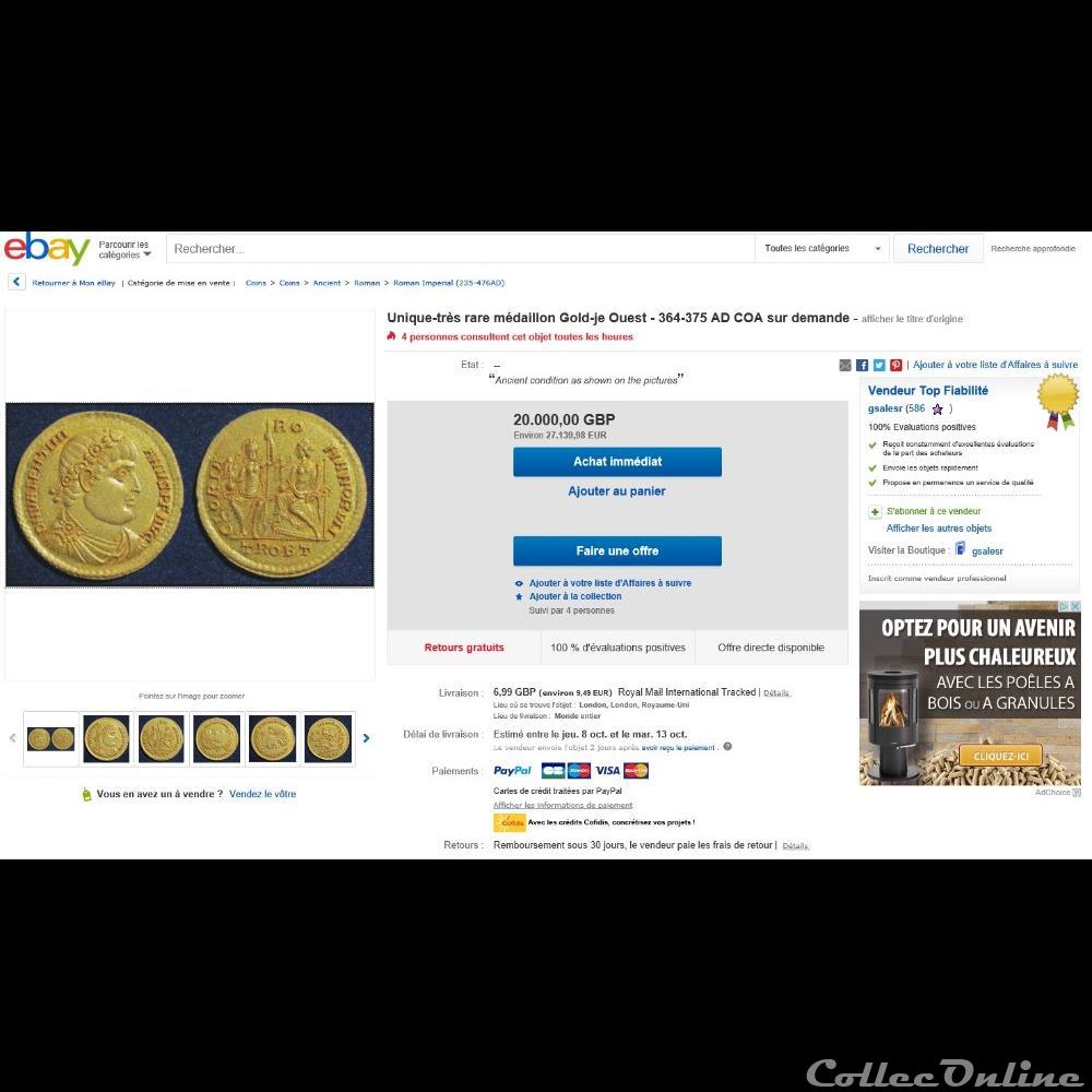 Valentinien Ier - Multiple de 2 solidi 2 monnaie antique romaine valentinien ier multiple de 2 solidi