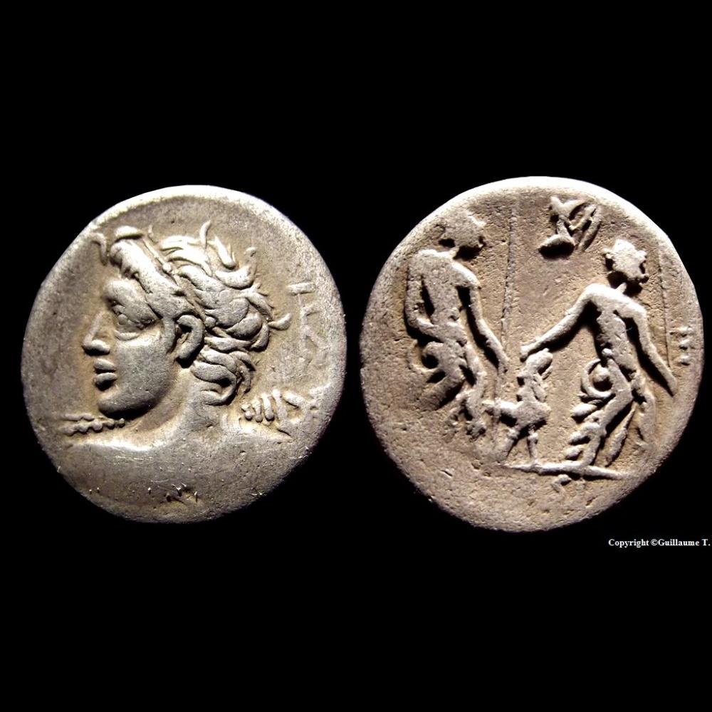 monnaie antique romaine denier caesia